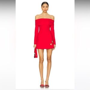 More to Come Chic Off-Shoulder Red Dress